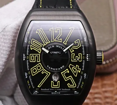 Franck Muller Vanguard V.45.SC.DT.TT.NR.BR.JA ZF Factory 1:1 Best Edition Replica Watch Black Dial Swiss MIYOTA 9015